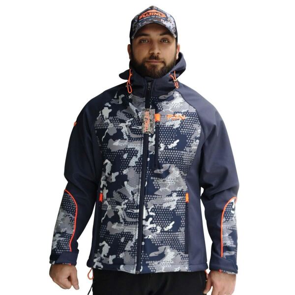 Fujin Camo Softshell Mont MAVİ - L