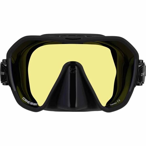 Cressi Z2 Dalış Maskesi BLACK/YELLOW/BLUE LENS