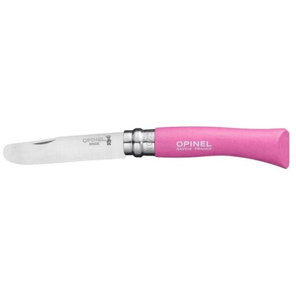 Opinel Inox No 7 Gürgen Saplı Paslanmaz Çelik Çakı PEMBE
