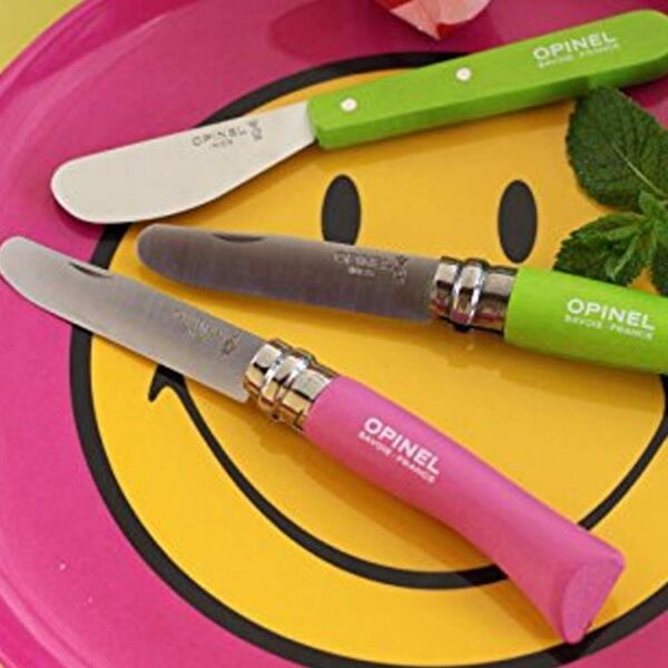 Opinel Inox No 7 Gürgen Saplı Paslanmaz Çelik Çakı PEMBE