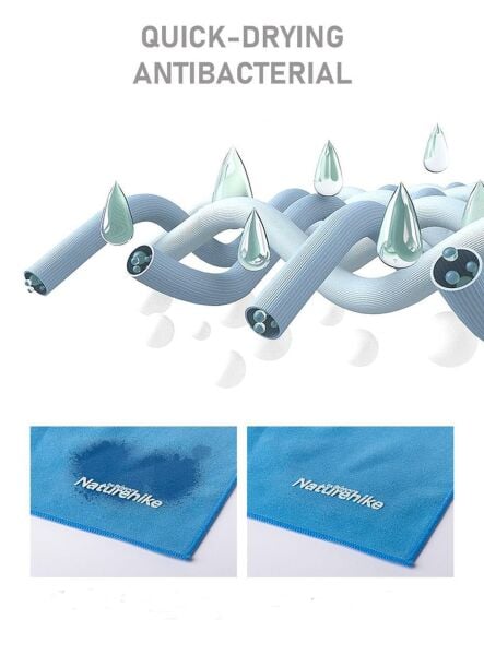 Naturehike MJ01 Ultralight Çabuk Kuruyan Mikrofiber Havlu | 40x80 cm | Lake Green