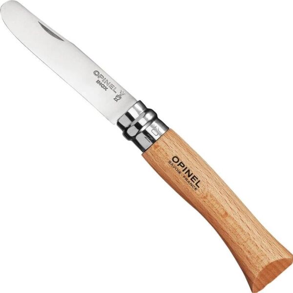 Opinel Inox No 7 Gürgen Saplı Paslanmaz Çelik Çakı NATURAL