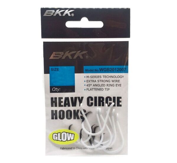Bkk Heavy Circle Hooks Glowlu Olta İğnesi NO:1/0