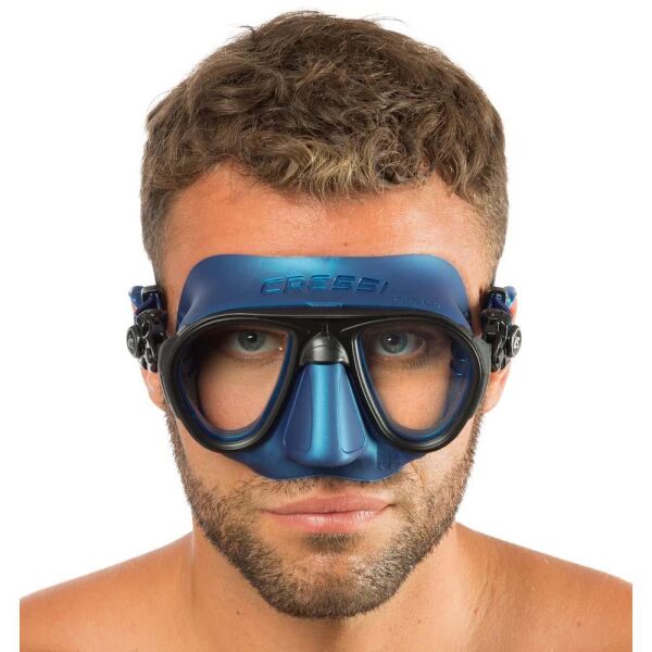 Cressi Calibro Dalış Maskesi Blue Metal