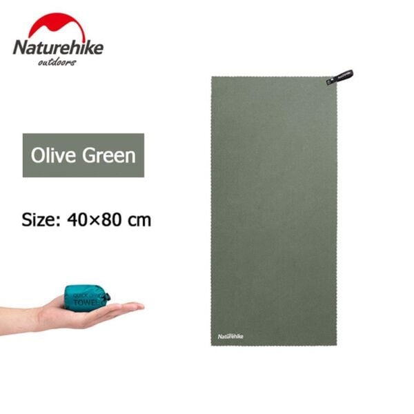 Naturehike MJ01 Ultralight Çabuk Kuruyan Mikrofiber Havlu | 40x80 cm | Olive Green