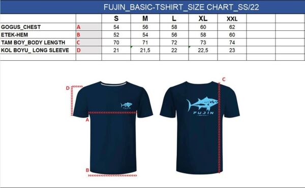 Fujin Tuna T-Shirt Lacivert LACİVERT - 2XL