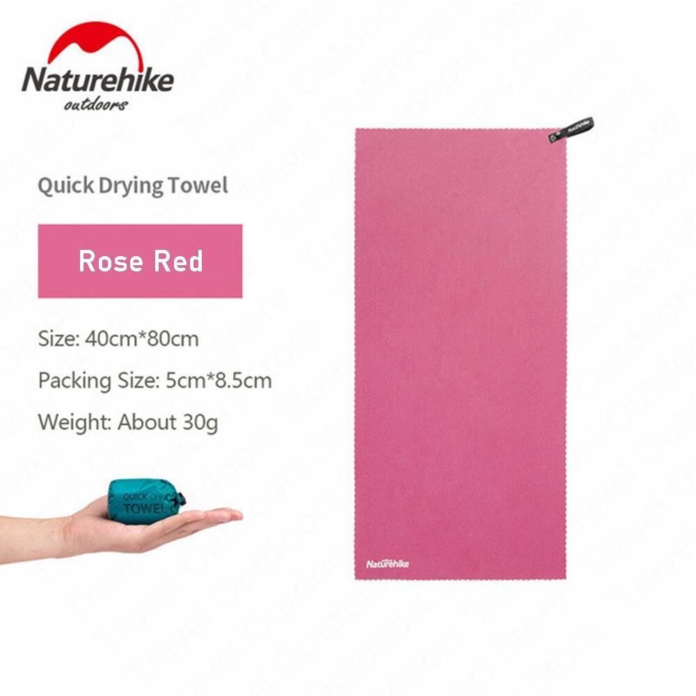 Naturehike MJ01 Ultralight Çabuk Kuruyan Mikrofiber Havlu | 40x80 cm | Rose Red