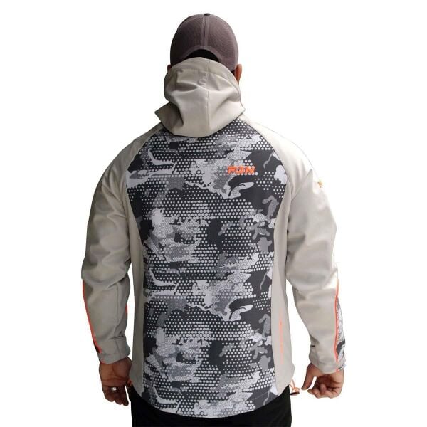 Fujin Camo Softshell Mont GRİ - L