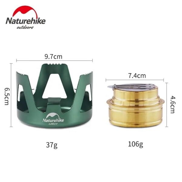 Naturehike LT01 Taşınabilir Alkol Ocağı | Kamp Ocağı YEŞİL
