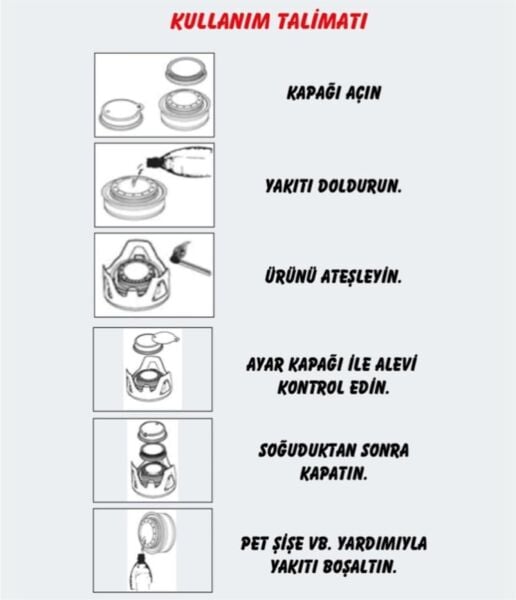 Naturehike LT01 Taşınabilir Alkol Ocağı | Kamp Ocağı GOLD