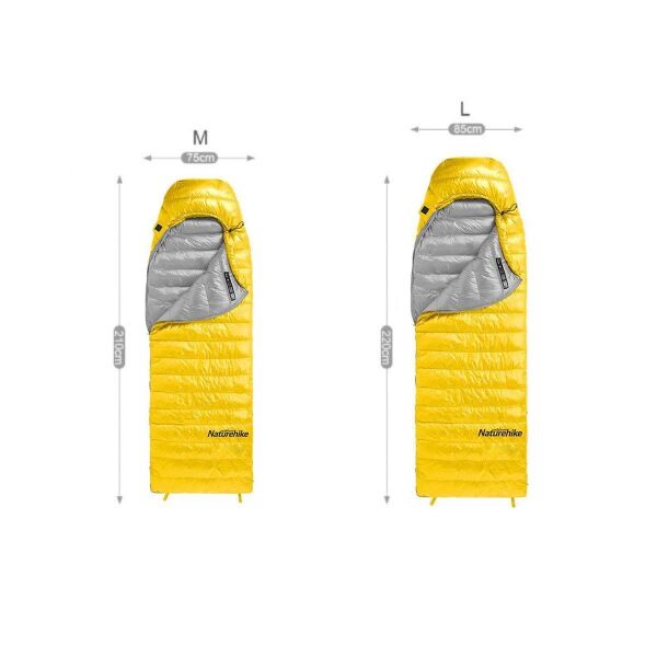 Naturehike CW400 Ultralight Kaz Tüyü Uyku Tulumu -11°C SİYAH - L