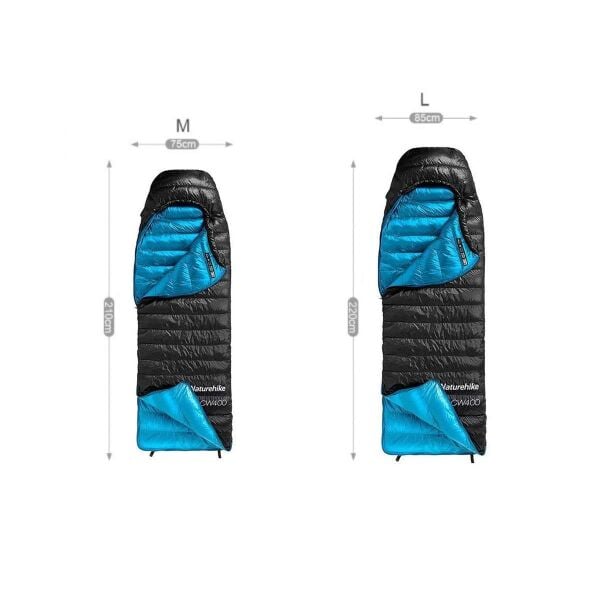 Naturehike CW400 Ultralight Kaz Tüyü Uyku Tulumu -11°C Sarı - L