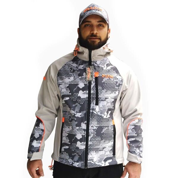Fujin Camo Softshell Mont GRİ - XL