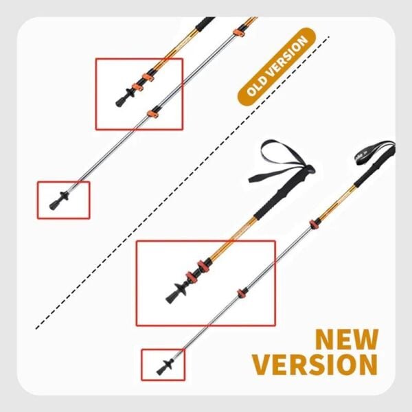 Naturehike ST01 3-Node 6061 AL Teleskopik Trekking Batonu | 62-135 cm | GOLD