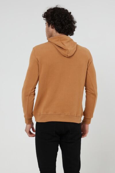 North Trace Crewline Kapüşonlu Erkek Hoodie Camel - M