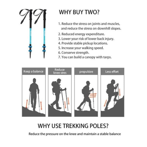 Naturehike ST01 3-Node 6061 AL Teleskopik Trekking Batonu | 57-120 cm | GOLD