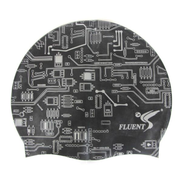 Fluent Çantalı Silikon Swim Cap Yüzücü Bone