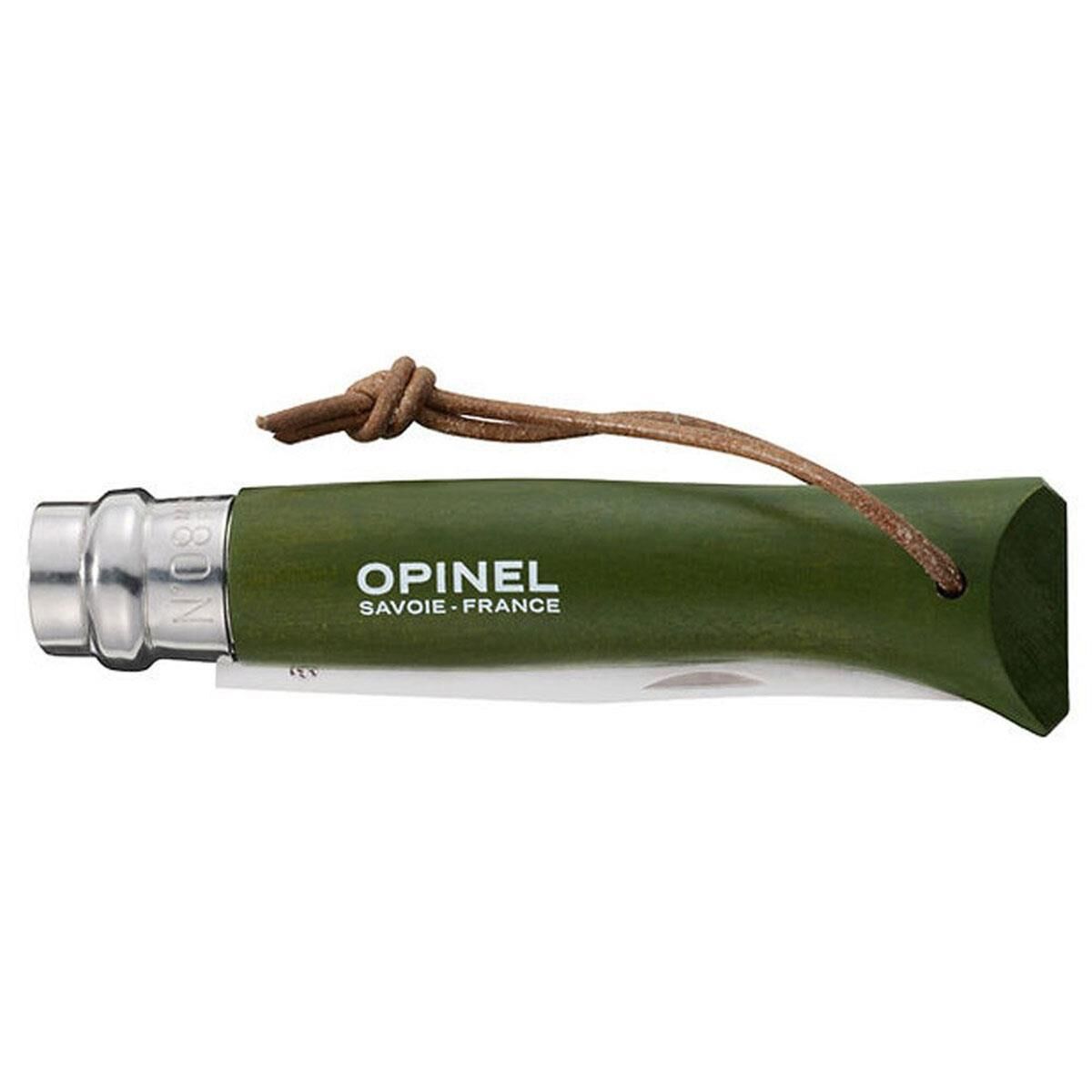 Opinel Inox No 8 Gürgen Saplı Paslanmaz Çelik Çakı HAKİ