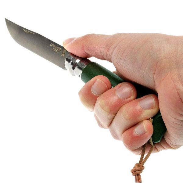 Opinel Inox No 8 Gürgen Saplı Paslanmaz Çelik Çakı HAKİ