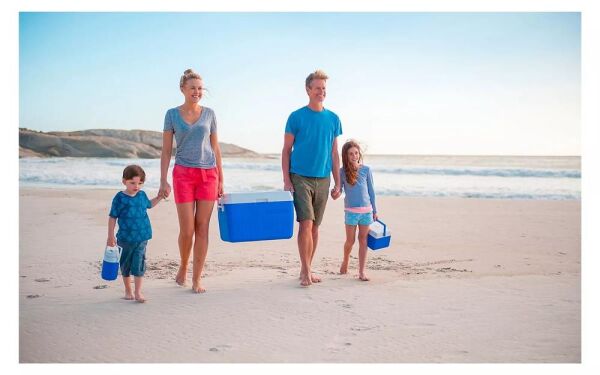 Coleman 3-Piece Cooler Combo 48 QT 45.4 Lt BL Combo 5 QT 3 Gal. C002 Buzluk Set MAVİ