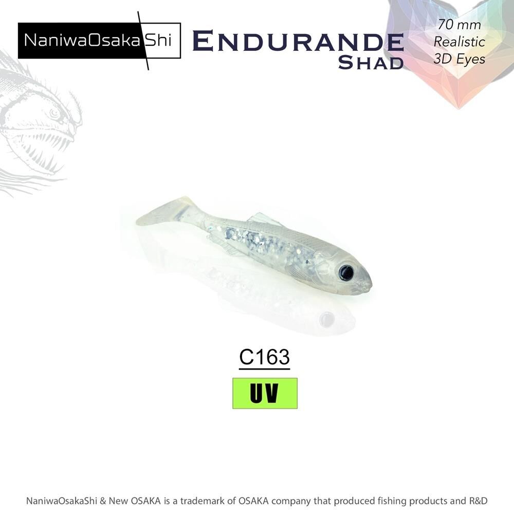 NaniwaOsakaShi Endurande Shad 70mm Silikon Yem C163