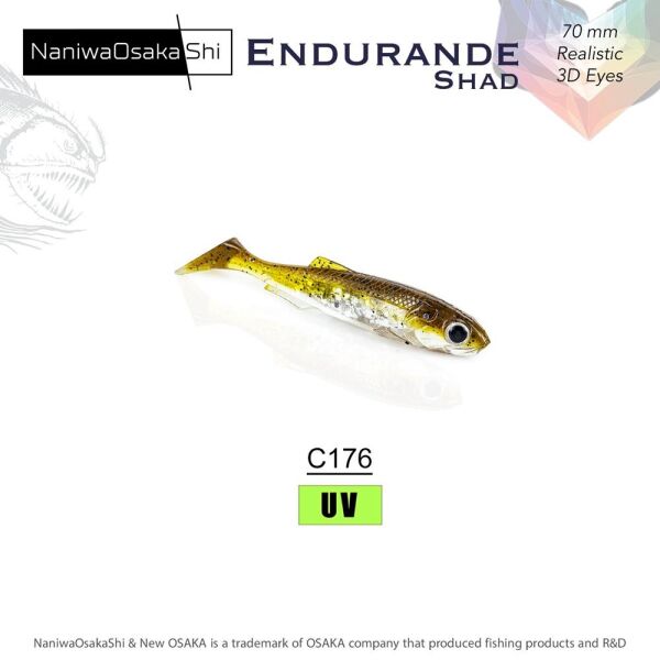 NaniwaOsakaShi Endurande Shad 70mm Silikon Yem C176