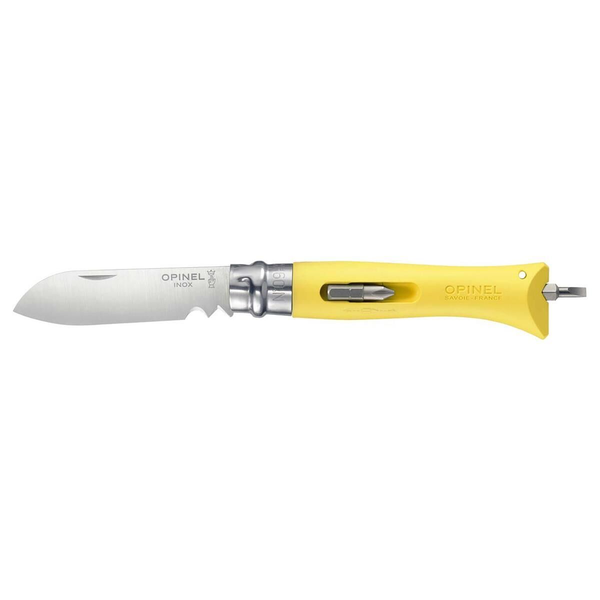 Opinel Inox No 9 Bricolage Çok Amaçlı Paslanmaz Çelik Çakı Sarı
