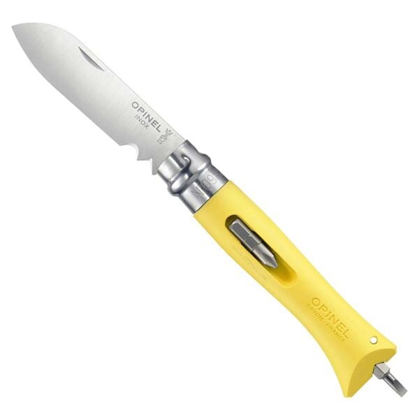 Opinel Inox No 9 Bricolage Çok Amaçlı Paslanmaz Çelik Çakı Sarı