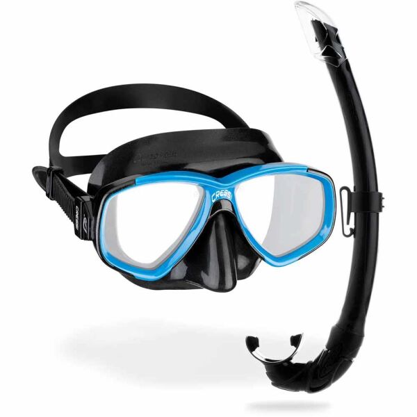 Cressi Perla Maske Mexico Şnorkel Seti BLACK-BLUE