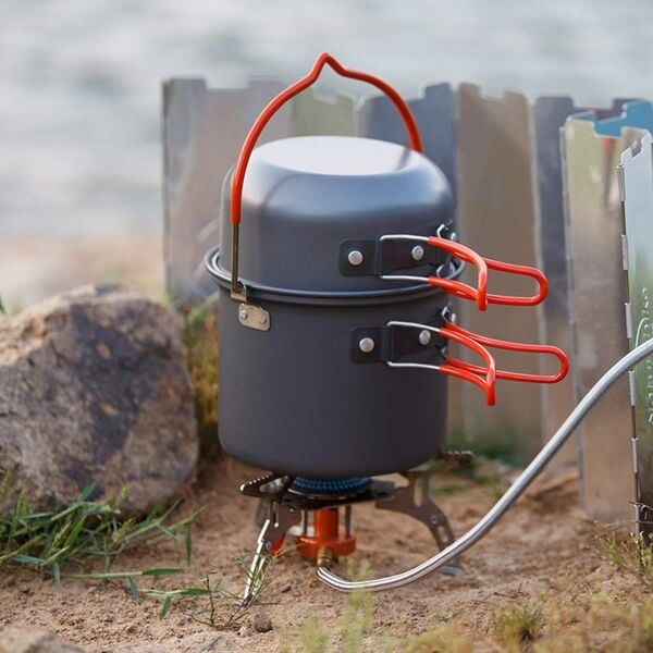 Naturehike 4IN1 Ultralight 2-3 Kişilik Kamp Yemek Pişirme Seti