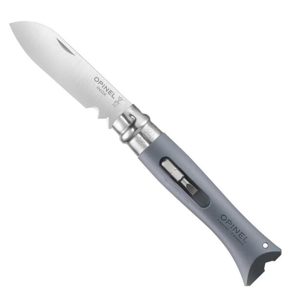 Opinel Inox No 9 Bricolage Çok Amaçlı Paslanmaz Çelik Çakı GRİ