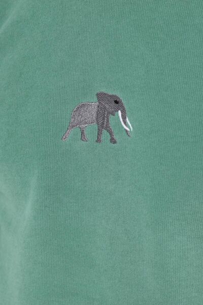 North Trace Crewline Kapüşonlu Erkek Hoodie Mint Yeşil - M