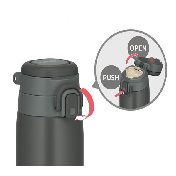 Thermos JOS-550 Vacuum Insulated Mug Taşıma Halkalı 0,55 Lt Dark Grey