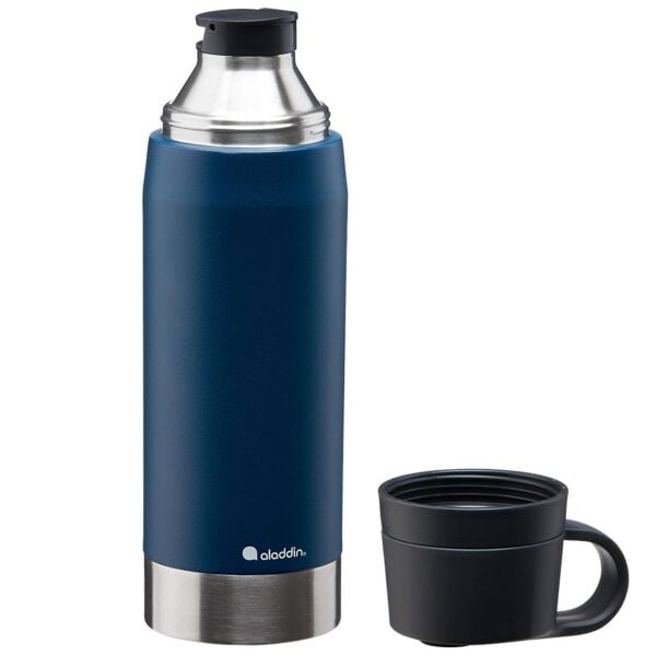 Aladdin CityPark Thermavac Çift Bardaklı Çelik Termos 1.1 Lt LACİVERT