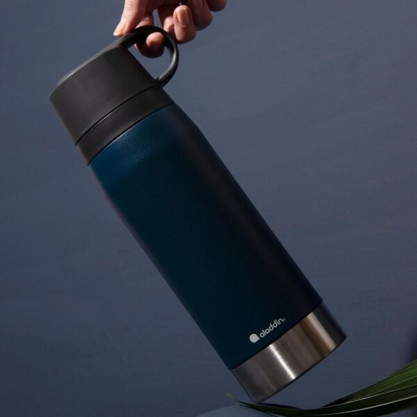 Aladdin CityPark Thermavac Çift Bardaklı Çelik Termos 1.1 Lt LACİVERT