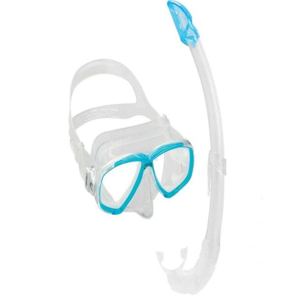 Cressi Perla Maske Mexico Şnorkel Seti CLEAR-AQUAMARINE