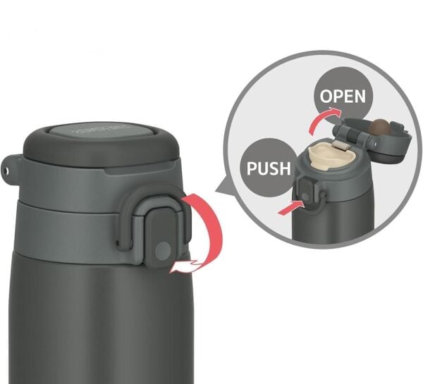 Thermos JOS-750 Vacuum Insulated Mug Taşıma Halkalı 0,75 Lt Dark Grey