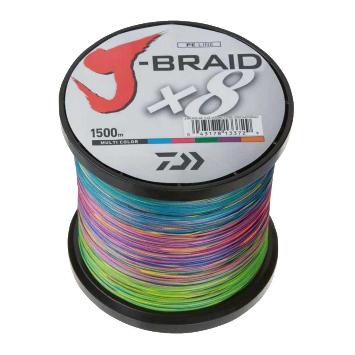 Daiwa J-Braid x8 Multicolor İp Olta Misinası 1500mt MULTİCOLOR - 0,24 MM