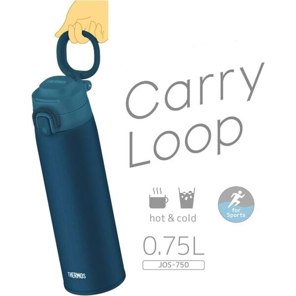 Thermos JOS-750 Vacuum Insulated Mug Taşıma Halkalı 0,75 Lt Indigo Blue