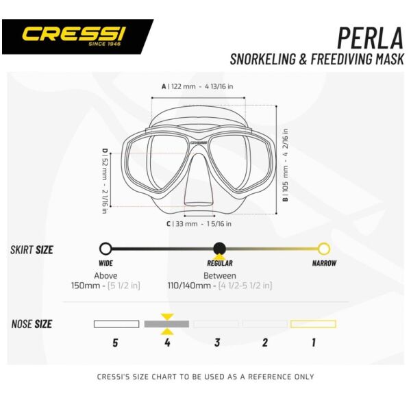 Cressi Perla Dalış Maskesi