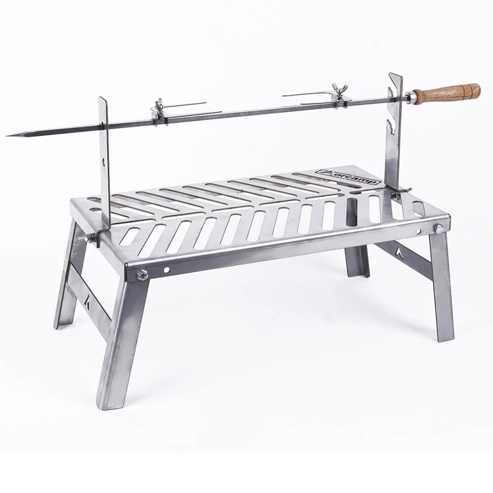 Orcamp Stovo Ateş Üstü Izgara Şiş Piliç Çevirme Aparatlı