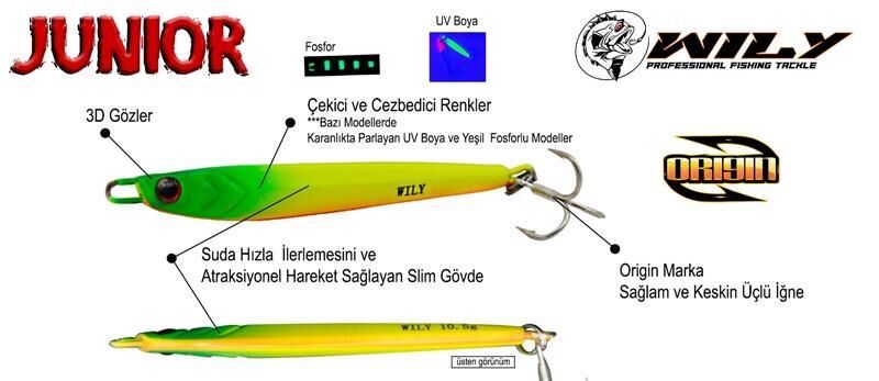 Wily Junior 10.5gr 55mm Baby Jig Yem JN314
