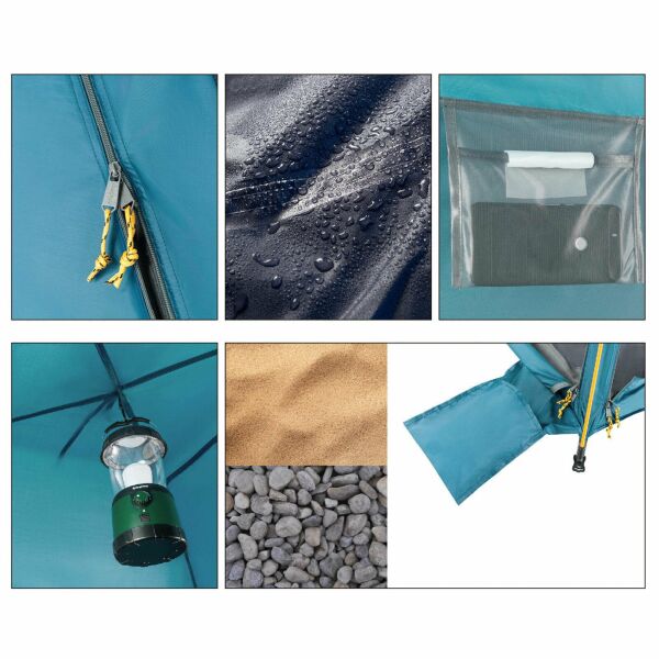 KingCamp Monza Beach 3 Kişilik Çadır CAM GÖBEĞİ