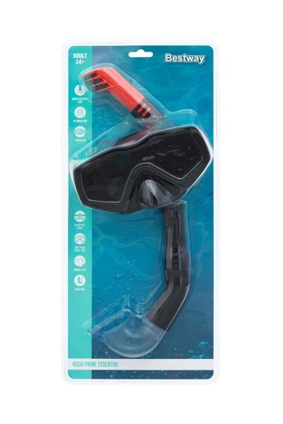 Bestway Aqua Prime Essential Make Şnorkel Set SİYAH