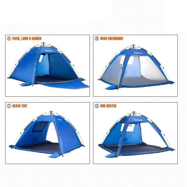 KingCamp Monza Beach 3 Kişilik Çadır MAVİ