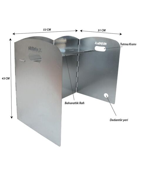 Nurgaz Portatif Ocak Rüzgarlığı