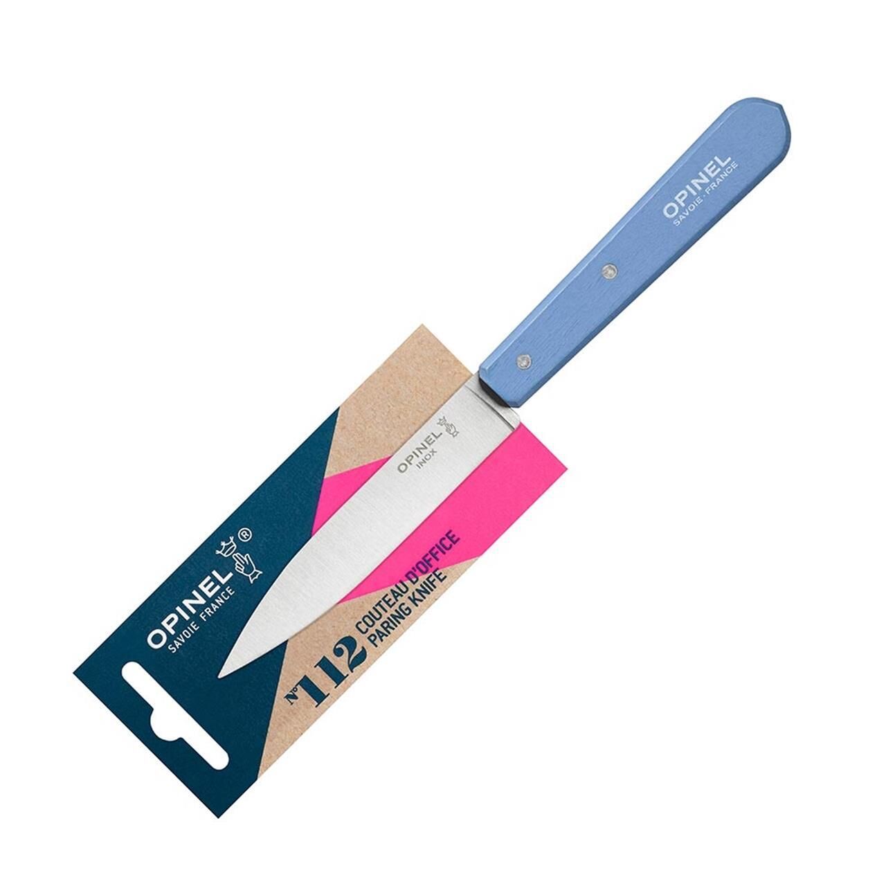 Opinel Essential No:112 Paslanmaz Çelik Soyma Bıçağı MAVİ