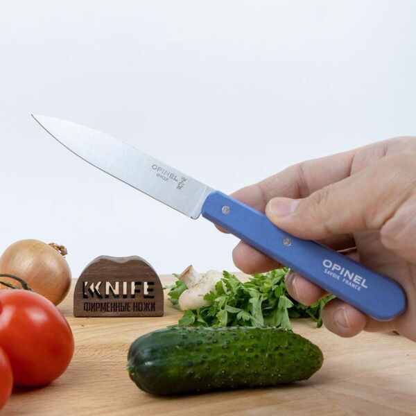 Opinel Essential No:112 Paslanmaz Çelik Soyma Bıçağı MAVİ