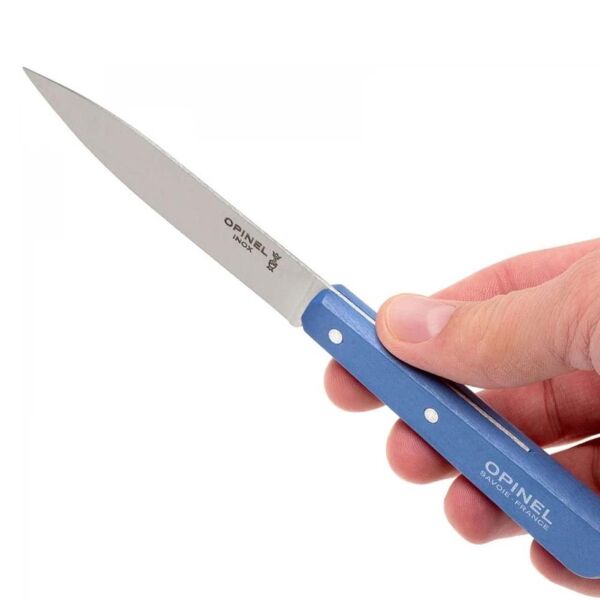 Opinel Essential No:112 Paslanmaz Çelik Soyma Bıçağı MAVİ