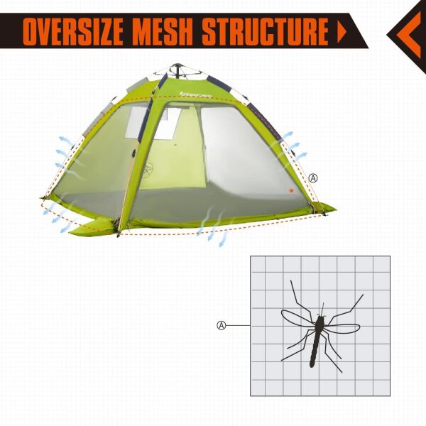 KingCamp Monza Beach 3 Kişilik Çadır YEŞİL